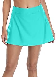 beautyin Women Swim Skirt Pink Bathing Suit Skirts