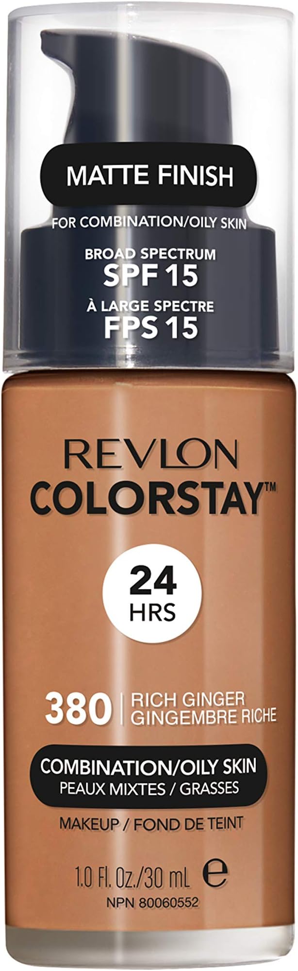 Revlon ColorStay Liquid Foundation Combination/Oily Skin SPF 15 380 Rich Ginger