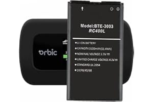 WirelessFinest BTE-3003 3100mAh Battery Replacement for Orbic Verizon Speed Mobile WiFi Hotspot RC400L Repair Part Fix Dead Power Issue
