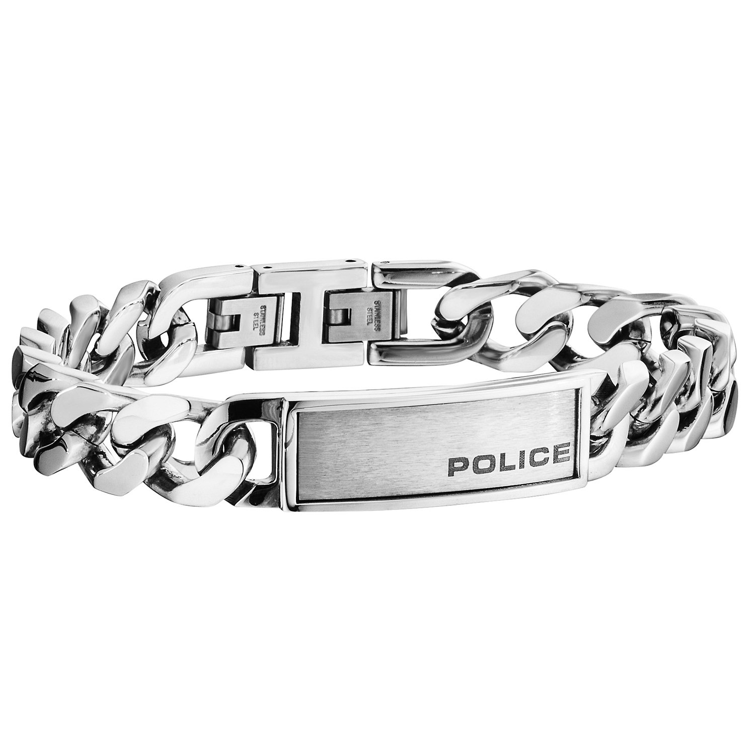 Police Men Stainless Steel Charm Bracelet - PJ25485BSS.01