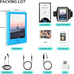 32GB MP3 Player with Bluetooth 5.1,2.8'' Full Touch