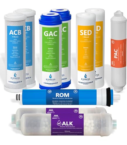 Juego De 4 Filtros Para Sistema De ósmosis Inversa Clover RO SYSTEM - Incluye SED, CM, RO50, CBB