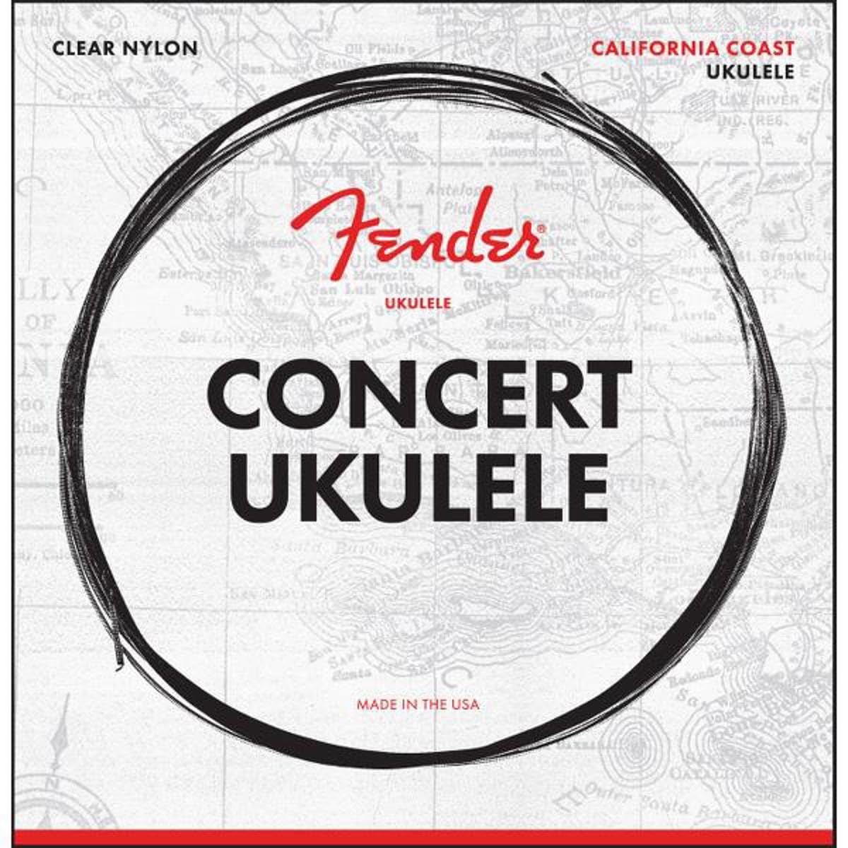 Fender California Coast Concert Ukulele String Set