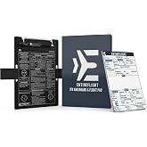 IFR Pilot Kneeboard Aviation Knee Board Notepad | Pilot Gifts for Men Women | Pre-printed VFR reference face, aircraft-grade aluminum, hook-and-loop knee strap, built-in pen holder, takes a 5 x 8 pad
