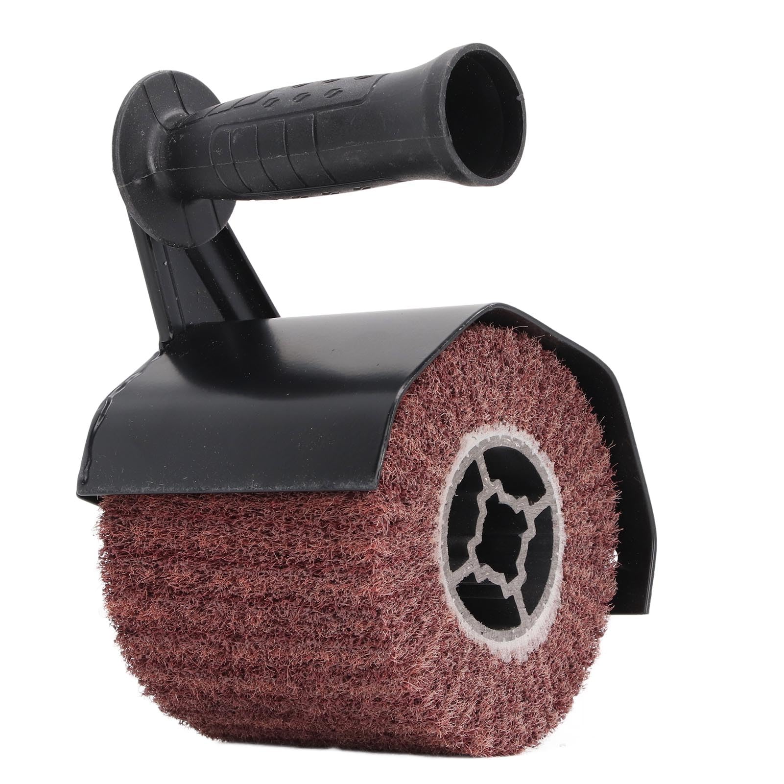 Burnishing Polishing Machine, Handheld Metal Polishing Machine with Adjustable Speed, Auxiliary Handle, M10 Angle Grinder Accessory Set, for Surface Condition