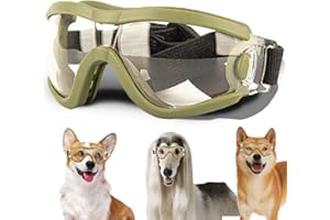 Medium Dog Sunglasses with Adjustable Strap UV Protection, Winproof Puppy Sunglasses, Suitable for Dogs Eyes Protection，Soft 