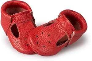 Littlebeemocs Soft Sole Infant, Baby and Toddler Shoes – Elastic T-Strap Italian Leather Baby Moccasin Shoes for Boys and Girls; Crib Shoes to Baby Walking Shoes Handcrafted in Europe