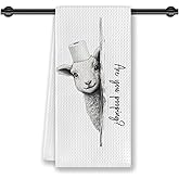 CosxHabitat are You Pooping Sheep Bathroom Hand Towels,Sheep Lover Gifts for Women,Funny Farmhouse Lamb Hand Towels for Bathroom Decor,16x24 Inches