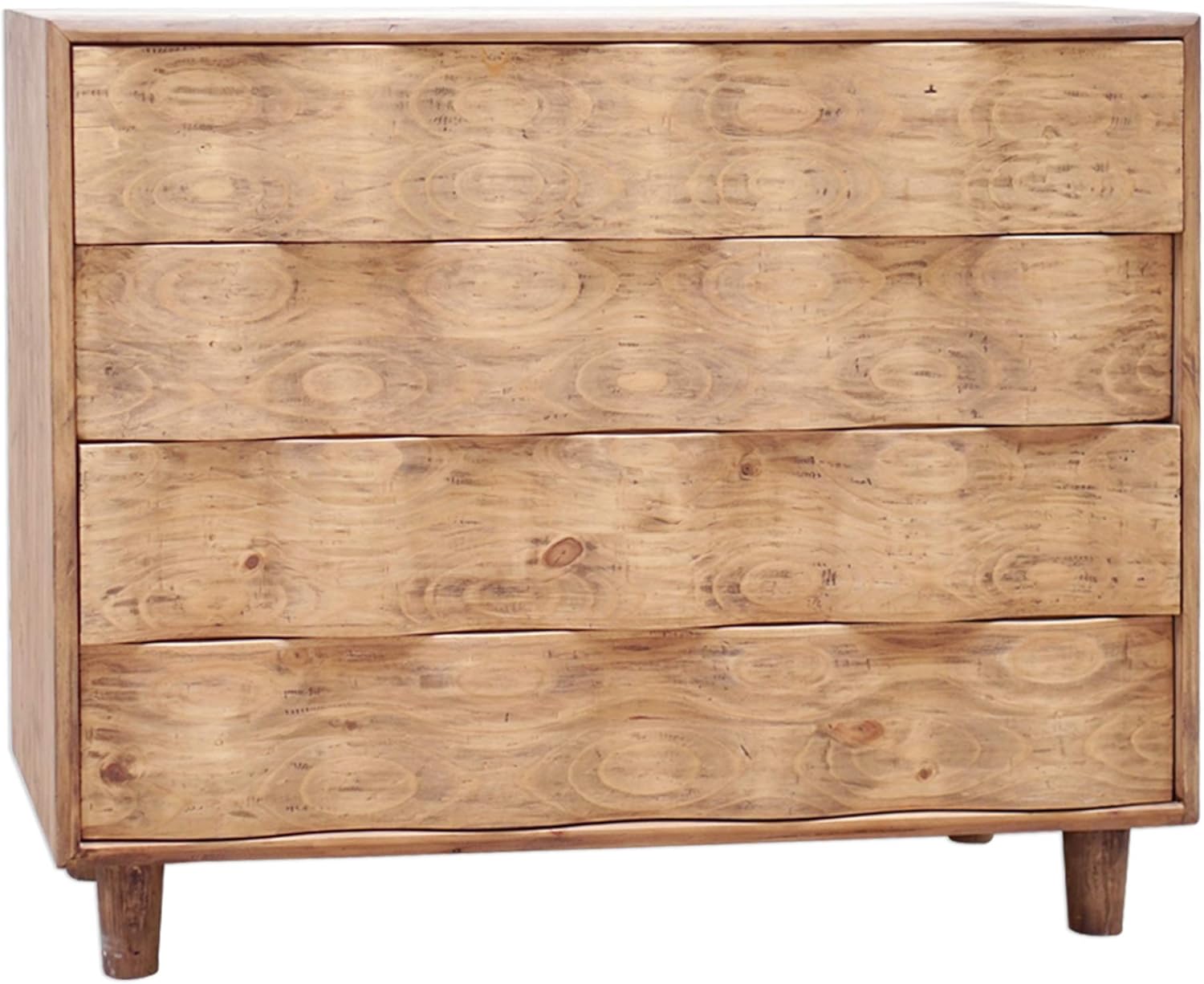 Amazon Com My Swanky Home Luxe Mid Century Curved Light Wood