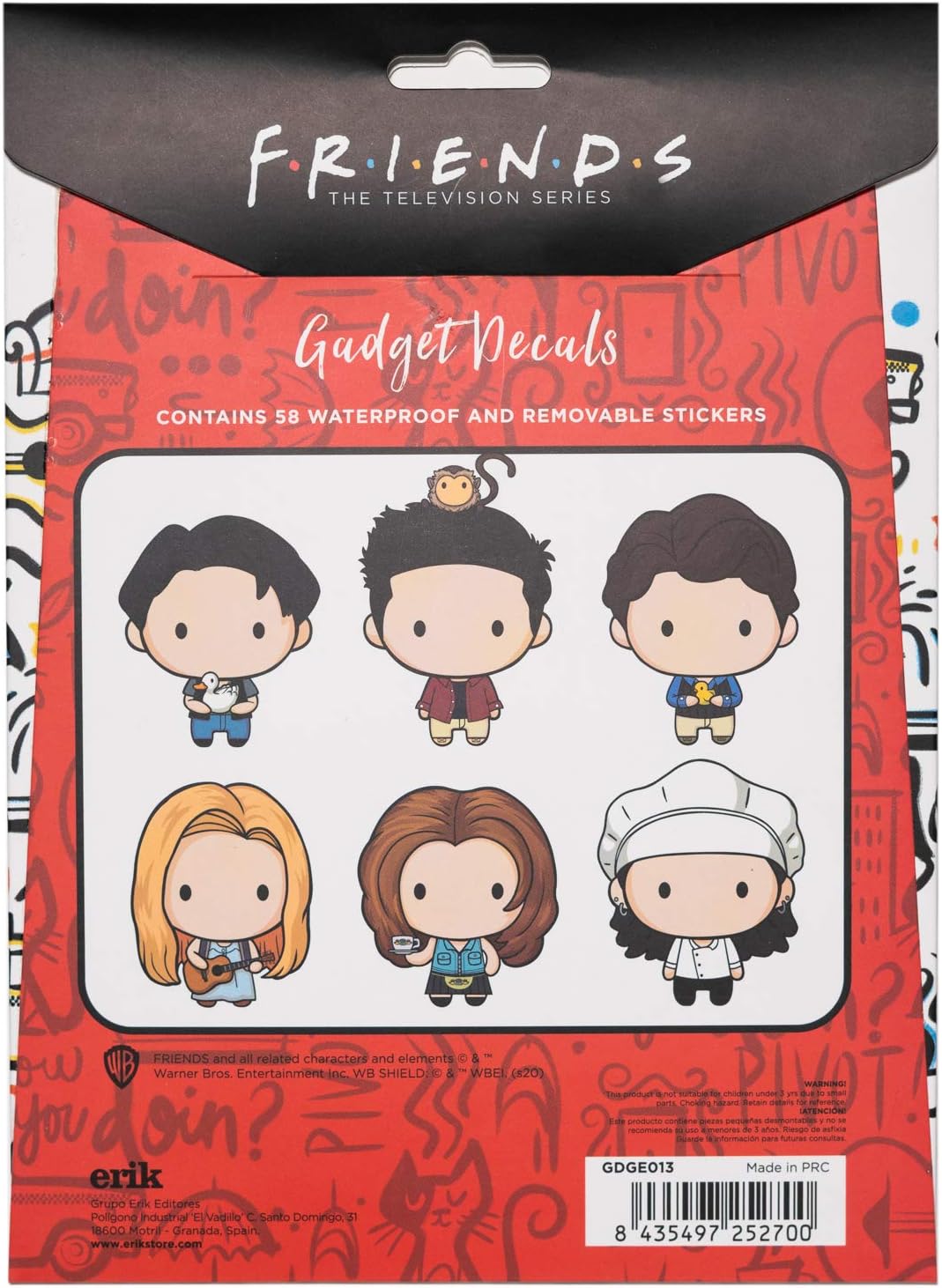 Grupo Erik Reusable Stickers - Friends TV Show Gifts Under 5 Pounds - Image 4