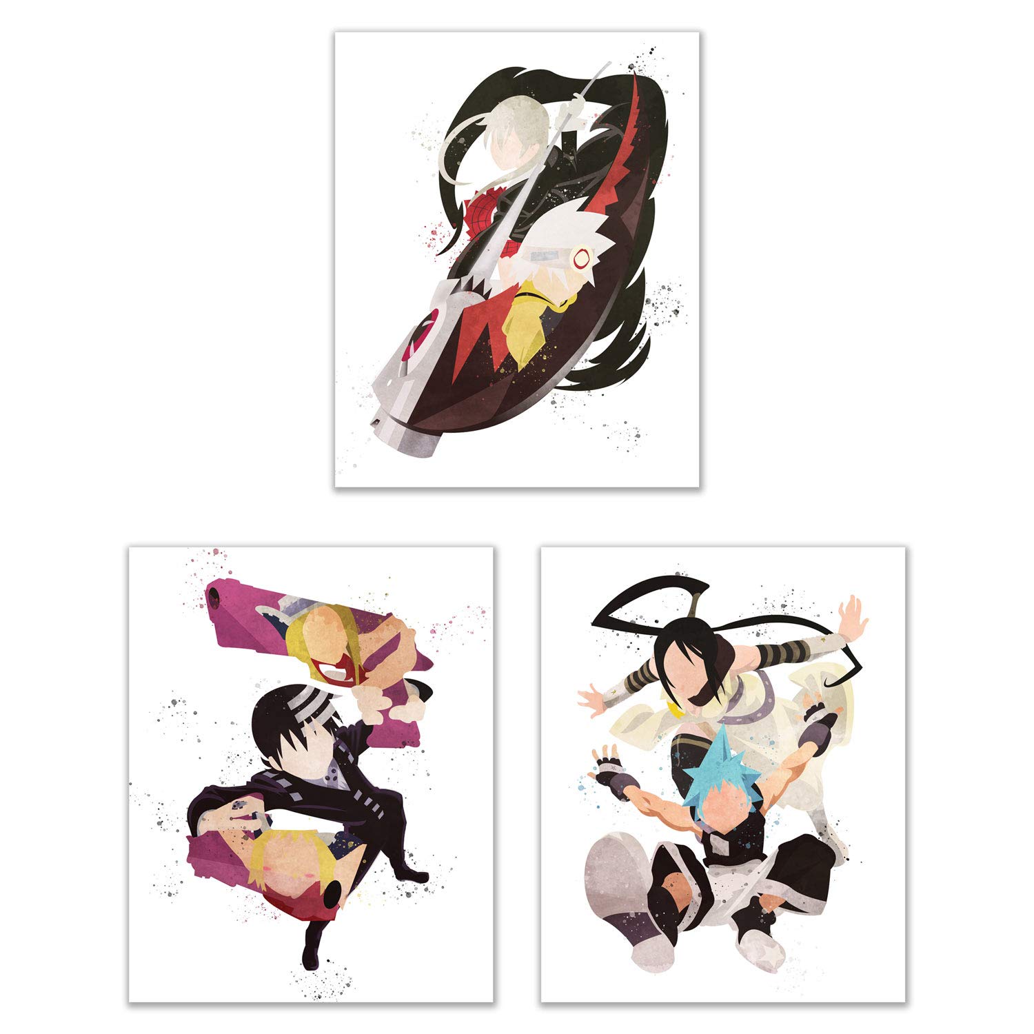 Get Watercolor Soul Eater Prints Set Of 3 8x10 Inches Glossy Anime Free Wallpaper Watercolor Soul Eater Prints Set Of 3 8x10 Inches Glossy Anime For Free