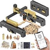 Artilume Laser Engraver 7000mW APP-Control Riser &amp; Protective Casing | Portable Laser Cutter,APP Control,200x150mm Work Area,0.01mm Precision,Cover &amp; Riser Included for Wood,Leather,Acrylic,Metal