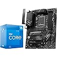 INLAND CPU Motherboard Intel Core i5-12400F 12th Gen 6-Cores LGA 1700 Desktop Processor with MSI PRO B760-P WiFi DDR4 ProSeries Motherboard