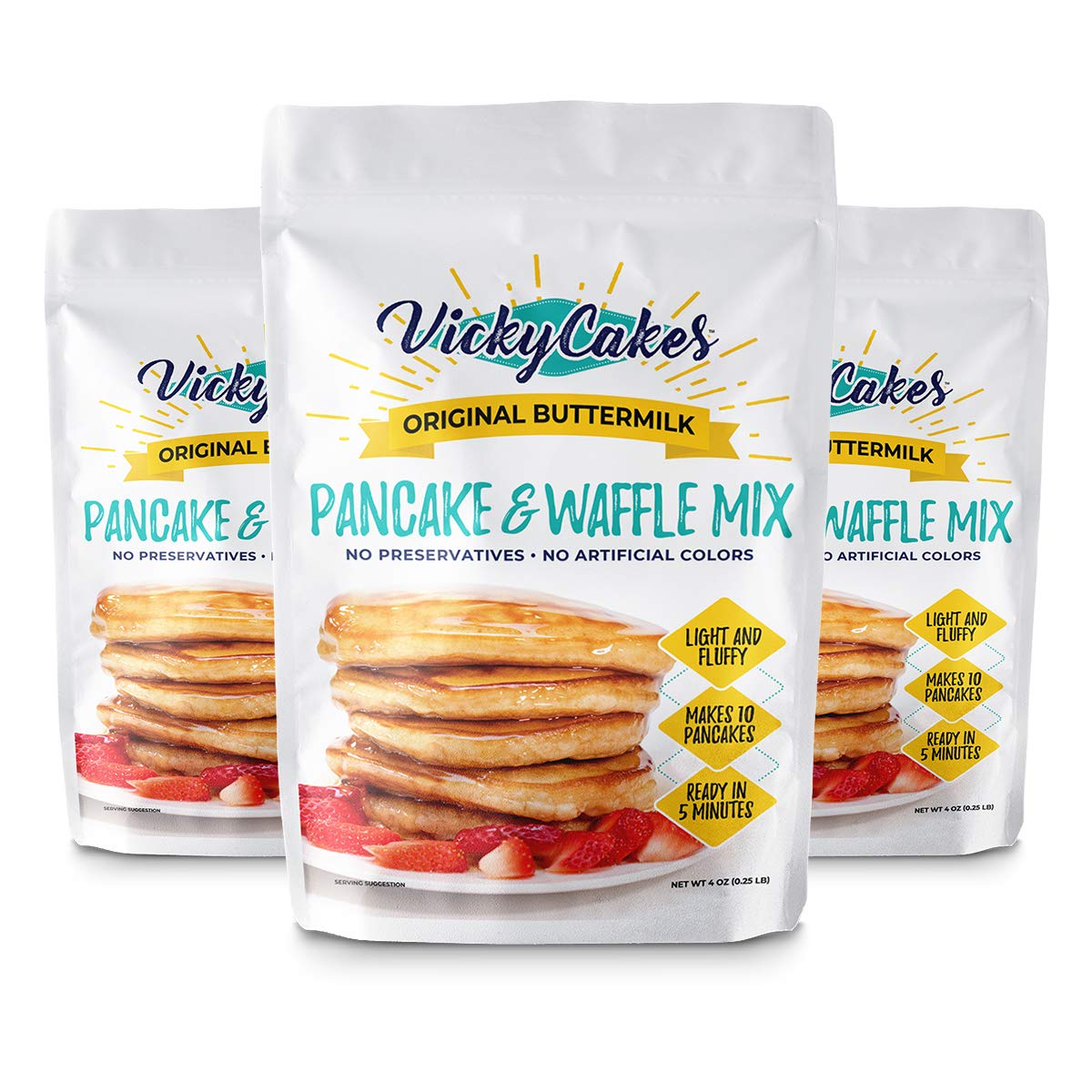 Vicky Cakes Original Dairy-free Pancake and Waffle Mix (Pack of 3)
