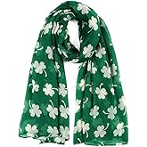 Mawjom Saint-Patrick-Cotton-Shawls-Scarf for Women Lightweight Thin Breathable Long Scarf for Spring Summer