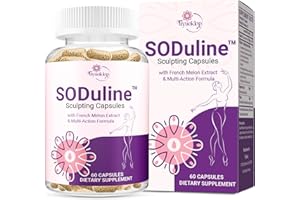 TIYUOKLOP Anti Cellulite Supplement, SODuline™ Sculpting Capsules with French Melon SOD & Phyto Beadlets, Cellulite Reduces, Cellulite Remover for Legs, Skin Smoothing & Thighs, Collagen Supplements, 60 Caps