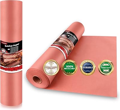 Tikxlafe Pink Butcher Paper 45cm x 15m for Grilling Smoking Wrapping