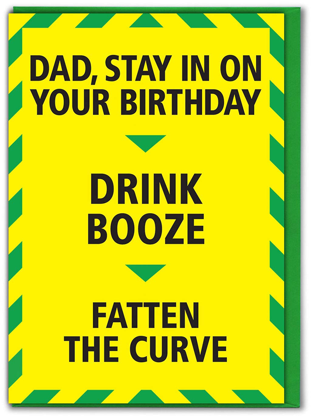 Brainbox Candy - Birthday Card - 'Dad Fatten The Curve Card' - Perfect For Dads