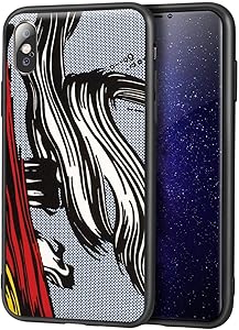 Roy Lichtenstein for iPhone X/iPhone Xs Fine Art Cellphone Case/Art Cellphone Case/Giclee UV Reproduction Print on Mobile Phone Cover(Brushstrokes)
