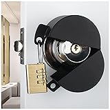 TEMEILI Door Knob with Lock，Without Drilling Door