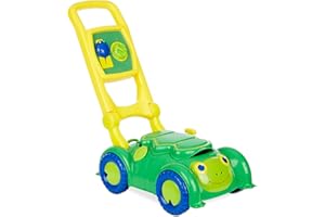 Melissa & Doug Sunny Patch Snappy Turtle Lawn Mower - Pretend Play Toy for KidsTurtle-Themed Pretend Kids Lawn Mower Developm
