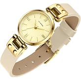 BEN NEVIS Watches for Women Elegant Classic Small Gold Leather Wrist Watch