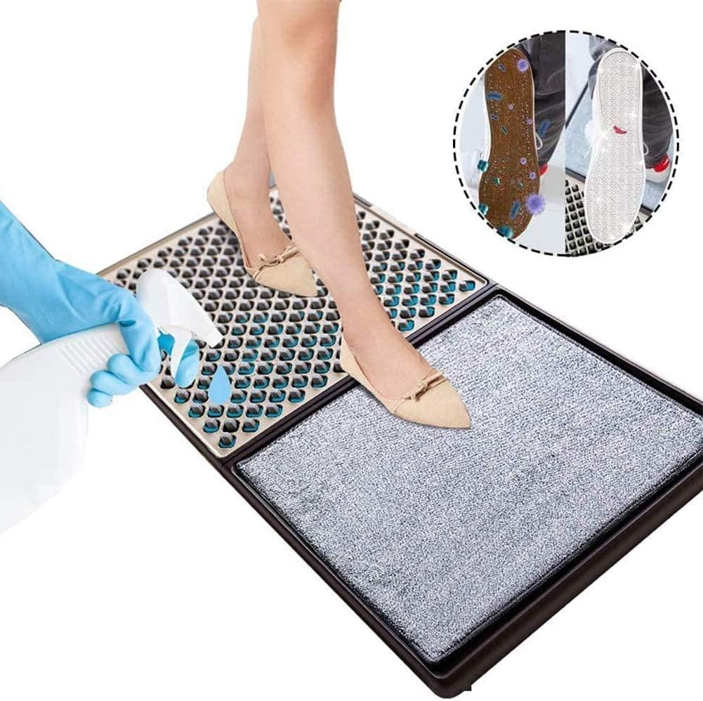 OPRG Clean Shoe Floor Mat, Sanitizing Footbath Mat Shoe