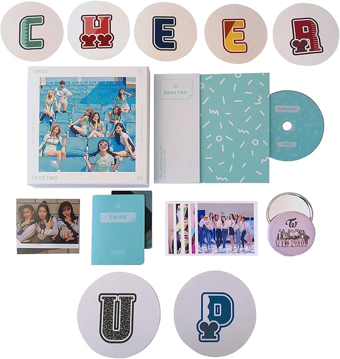 Twice 2nd Mini Album Page Two Mint Ver Cd Photobook Garland Lenticular Card Photocard Free Gift K Pop Sealed Amazon Co Uk Cds Vinyl