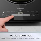 Daewoo 2200W Portable Induction Hob with 6 Presets & Timer view 4