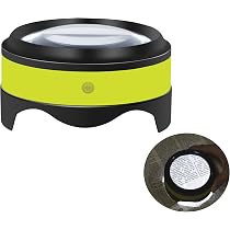 Amazon.com: MoKo LED Lighted Desktop Magnifier Dome with 5X ...