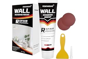 FENFANDAS Drywall Repair Kit, Drywall Hole Patch Repair Kit Spackle Wall Repair Kit Drywall Putty for Filling Holes and Creak Damage Drywall Patch Nail Hole Filler for Walls Quick and Easy Solution