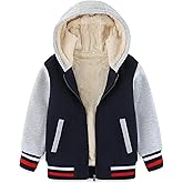 Avsead Kids Boys Sherpa Fleece Lined Jacket Hoodie Sweatshirt Fall Winter Spring Casual Warm Clothes(No Pilling,No Fade)