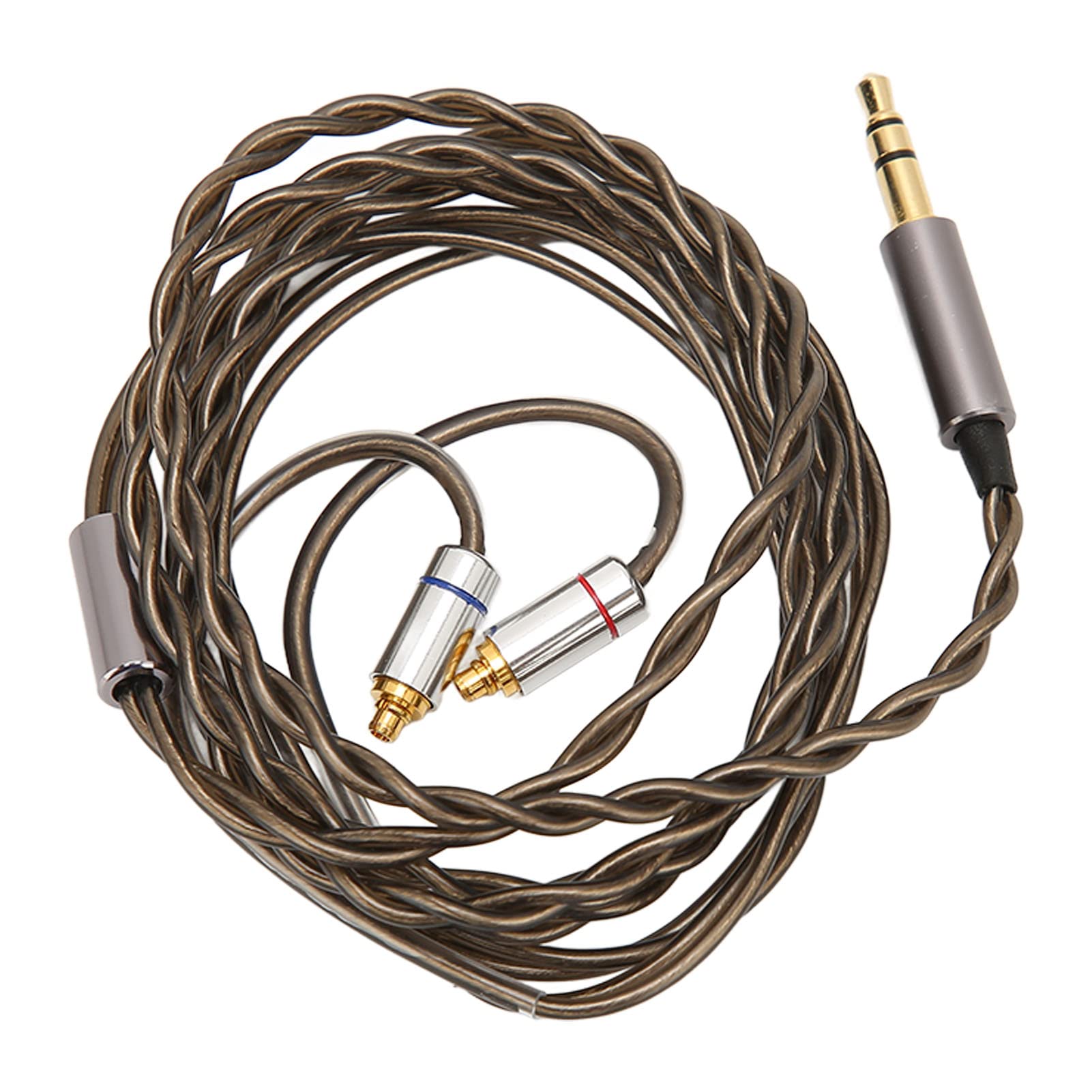 ASHATA MMCX Earphone Cable 1.2M, Gold Plated MMCX to 3.5mm Earphone Replacement Cable for SENNHEISER IE300 IE600 IE900, for SE215 SE846, for UE900, for TK200, for UM PRO10 UM PRO50, etc