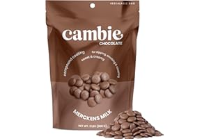 CAMBIE Merckens Milk Melting Chocolate - 2 Pounds of Premium Quality Milk Candy Melts to make Dubai Chocolate Bar, Cake Pops, Cocoa Bombs, & Homemade Desserts