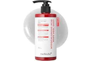 medicube Hypochlorous Acid Rice Body Peel Shot | Gentle Body Exfoliating Serum for Dead Skin Cells, Rough Patches & Uneven Texture | Rice Extract, Panthenol for Hydrating & Smoothing Care | 9.46 fl.oz