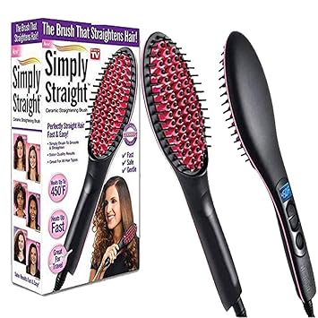 simply straight electric hair brush