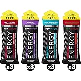NewTrition® Extra Strength Energy Shots 1.7 fl oz - 250mg Caffeine with B Vitamins & Amino Acids, Sugar-Free Zero Calorie Vitamin Energy Drink for Focus & Endurance (Pack of 12, 4 Flavors - Mixed 1)