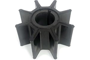 KUNOANZ Water Pump Impeller For Nissan Tohatsu 334-65021-0(9.9/15/18/20 HP) Mercury 47-803748(8/9.9/10/15/18/20 HP) Honda 19210-935-003(7.5/10 HP) Evinrude 5040046(15 HP) Sierra 18-8921 Outboard 2/4 Stroke