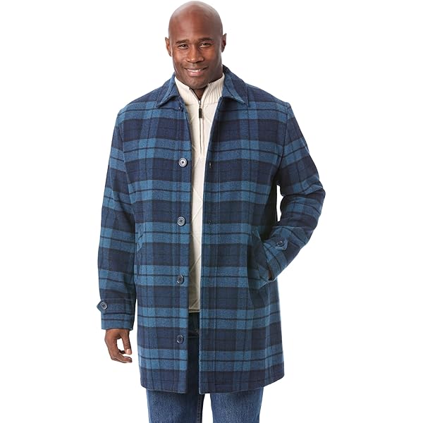 KingSize Men's Big & Tall Multi-Pocket Wool Inset Jacket - L