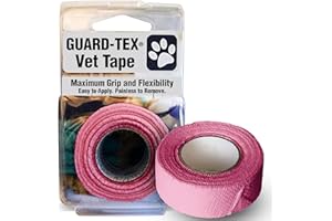 GAUZTEX Guard-Tex Pink 1 1/2" Veterinarian Wide Tape - Self-Adhering Breathable Gauze for Non-Slip Grip and Wound Protections - 1 Roll x 7 ½ yds