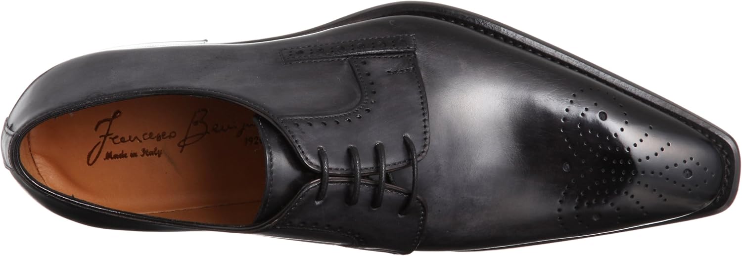 Amazon フランチェスコベニーニョ Francesco Benigno Plain Toe Medallion G1268 Cb01 Grey 5 5 Francesco Benigno フランチェスコべニーニョ ビジネスシューズ