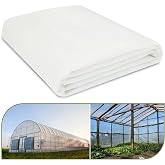 chicarry Greenhouse Plastic Sheeting, 12 x 25ft 6 mil Clear Greenhouse Film, UV Resistant Plastic Sheeting Heavy Duty, Polyethylene Green House Plastic Cover for Farms, Garden, Agriculture