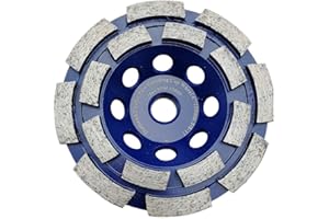 DT-DIATOOL 4 Inch Concrete Grinding Wheel Granite Marble with Double Row Diamond Segment