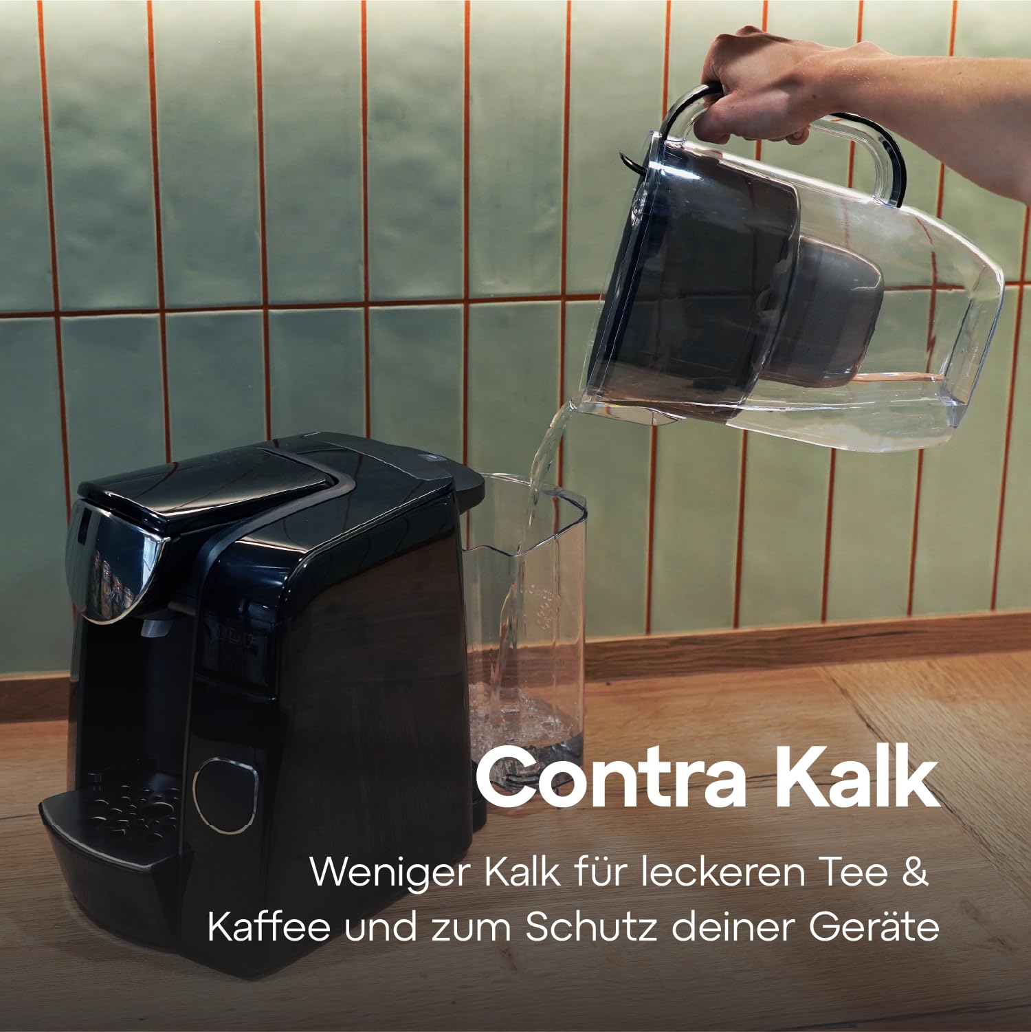 AQUAPHOR FRESH – Wasserfilter Kanne 3,2 L mit 3 MAXFOR+ Kartuschen – Reduziert Kalk & Chlor, Schwarz 6