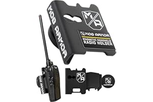 Mob Armor Rad Mount - Magnetic Car Mount Kit for CB, VHF, GMRS & Other Handheld Radios with Hand Mic Holder & Base, Walkie Talkie Holder, Mounting Solutions for Truck, Military & Off Road Accessories