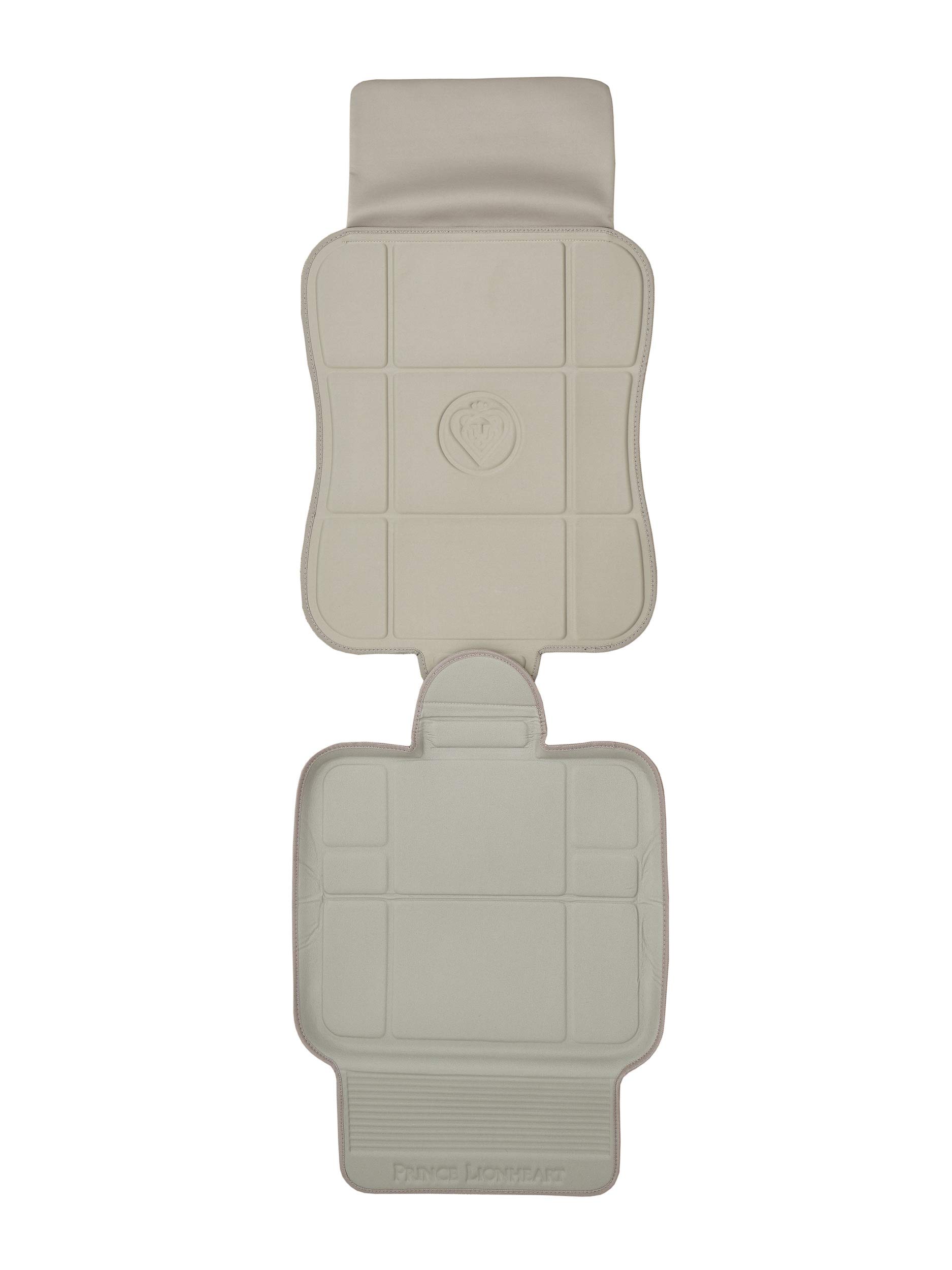 Prince Lionheart 2 Stage® SeatSaver® Protector | Prevents Isofix Car Seat Damage | Wipes Clean | Works Front & Rear Facing Car Seats & Boosters | High-Density Foam | Spill Barrier | Kick Guard - Tan