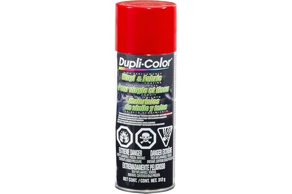 Dupli-Color CHVP10000 High Performance Vinyl & Fabric Spray, Red, 11 Ounces, 1 (Non-Carb Compliant)