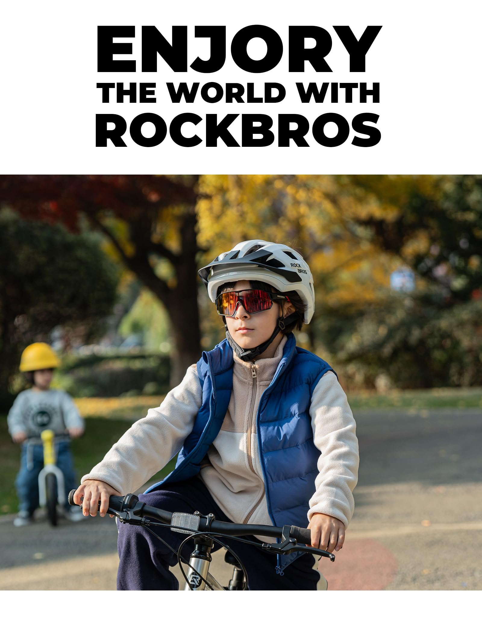 ROCKBROS Fahrradhelm für Jugendliche, Kinderhelm mit Abnehmenbarem Visier 6