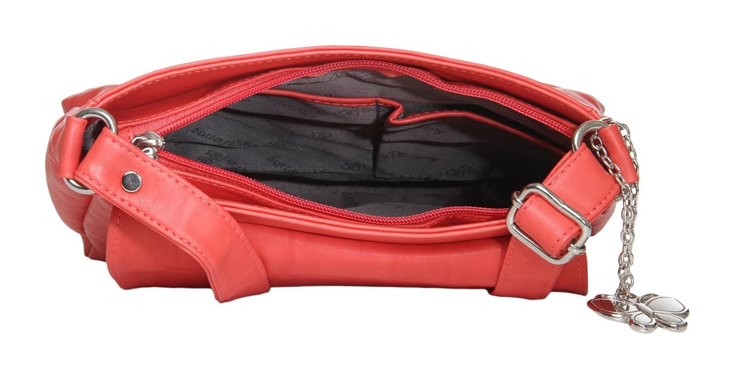 butterflies women sling bag (red) (bns 0614rd)