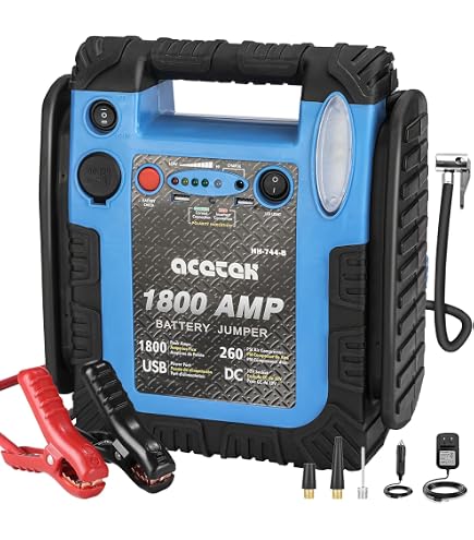 Amazon.com: Tyrell Chenergy New Upgrade Car Battery Jump Starter